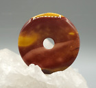Mookait Pendentif Donut Env. 50 MM A-Qualit pi-Scheibe a1