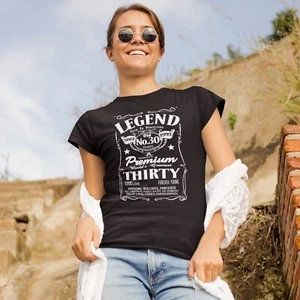 Geschenke zum 30. Geburtstag für Frauen 30 Jahre 1995 Legende T-Shirt Ihr Geburtstag TShirt - Bild 1 von 14