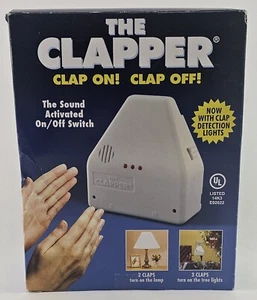 The Clapper Clap On Clap Off Interruptor: Blanco NUEVO Caja abierta - Imagen 1 de 7