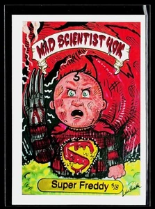 Mad Scientist 40K GPK Spoof 1st Redux CHASE #'d 5/8 Freddy Krueger Superman - Picture 1 of 2