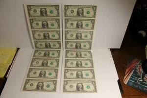 1988 $1 HB, JA, KA & LA 4 Note Sheets - Picture 1 of 1