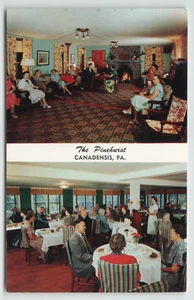 Postcard Dual View The Pinehurst Restautant in Canadensis, PA - Picture 1 of 2