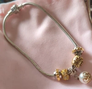 Neu Chamilia Sterlingsilber 9 Zoll Armband mit Mops Zwischenring Charms 6 Stck. Posten lesen - Bild 1 von 2