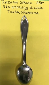 INDISCHER LÖFFEL TULSA OKLA .925 SILBER - Bild 1 von 6