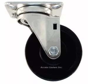 Rueda giratoria de alta temperatura 4RBKHS-SS 4" acero inoxidable capacidad 300 libras - Imagen 1 de 1