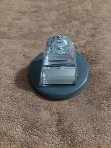 Swarovski Silver Crystal - Small Pyramid Paperweight - 7450NR40095  2.25" tall - Picture 1 of 9