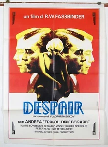 manifesto 2F film DESPAIR Rainer Werner Fassbinder Dirk Bogarde Andrea Ferreol - Picture 1 of 1