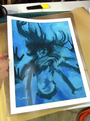 AQUATIC DIVA Fine Art Poster by Sv Bell **FREE SHIPPING** - Image 1 of 2