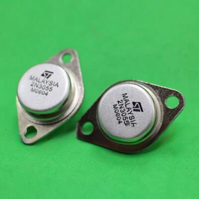 2pcs~50pcs 2N3055 NPN +Insulating Silicone Pad 15A 60V Power Transistors TO-3 ST - Bild 1 von 4