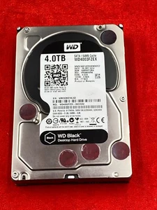 WD BLACK DESKTOP SATA 3.5" HARD DRIVE 4TB WD4003FZEX-00Z4SA0 7200RPM 64MB CACHE - Picture 1 of 4