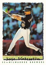Jose Valentin 1995 Topps 527  Milwaukee Brewers