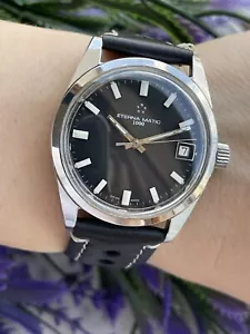 Eterna Matic 1000 Watch Automatic Cal.1489 K Mens 37mm Swiss Just Serviced - Picture 1 of 12