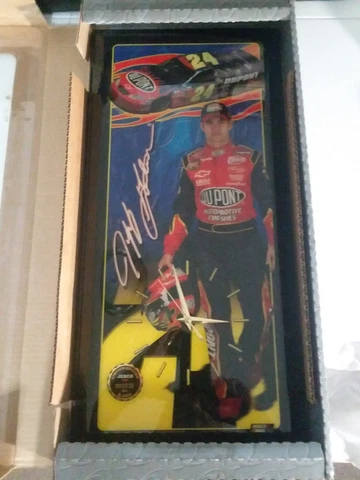 VINTAGE JEFF GORDON #24 JEBCO CLOCK 2003 RIDING THE FLAME Very Low #32 of 5000 Cover