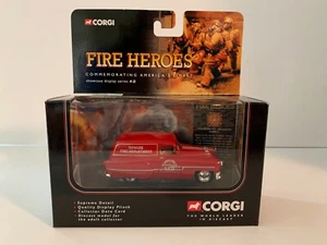  Corgi Fire Heroes 1953 Pontiac Van Newark Fire Support Deputy Chief  ~ RB22 - Picture 1 of 1
