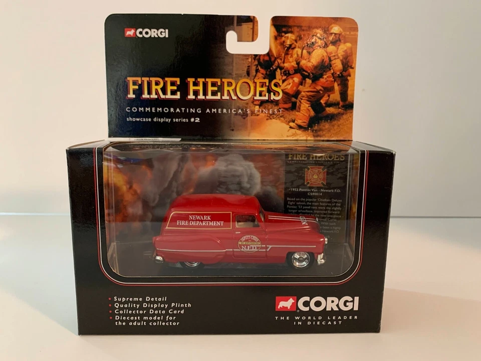  Corgi Fire Heroes 1953 Pontiac Van Newark Fire Support Deputy Chief  ~ RB22 - Image 1 of 1