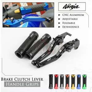 CNC Brake Clutch Levers Handle Grip for KAWASAKI NINJA ZX6R 90-99 ZZR600 90-04 - Picture 1 of 24