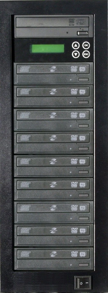 MediaStor #a34 LS 1-9, 1 to 9 Target DVD Duplicator LightScribe Disc Publishing - Image 1 of 1