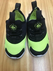Nike Huarache Drift TDE Volt Black White Toddler 6C Shoes AA3504-700 - Picture 1 of 9