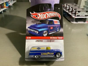 HOT WHEELS SLICK RIDES '55 CHEVY PANEL GOOD YEAR - Picture 1 of 1