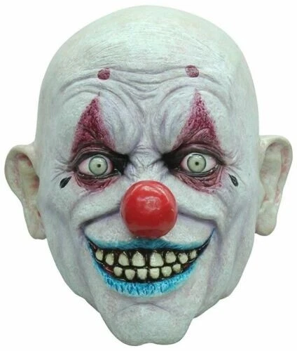 Ghoulish Productions CRAPPY THE EVIL CLOWN SCARY LATEX HALLOWEEN HEAD MASK - Image 1 of 1