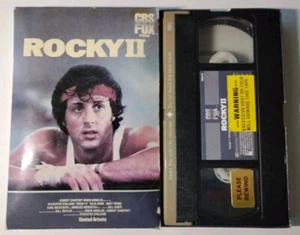 Rocky II 2 VHS Original First Release 1982 Big Box CBS FOX Slide Pull Out Drawer - Foto 1 di 9