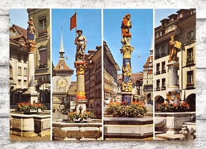 AK Bern Anna Seilerbrunnen Schützenbrunnen Figur Architektur Postkarte Vintage - Picture 1 of 2