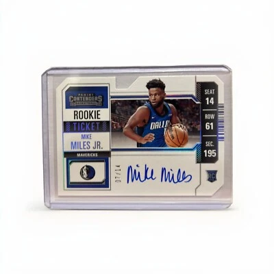 2023-24 Contenders Mike Miles Jr Rookie Ticket Stub Variation Auto /14SSP RC - Image 1 of 3