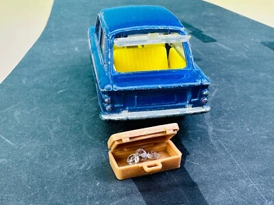 1:43 CORGI TOYS N° 251 Hillman Imp + original Koffer und Diamanten! GB 1963-66 - Bild 1 von 4