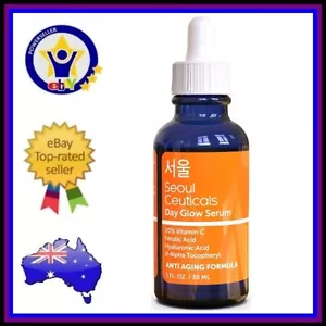 SEOUL CEUTICALS DAY GLOW SERUM Korean Skin Care Vitamin C Hyaluronic Acid - Picture 1 of 7