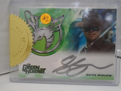 2011 RITTENHOUSE THE GREEN HORNET MOVIE SETH ROGAN AUTOGRAPH SER 2 SEALED U.S #2 - Image 1 of 3