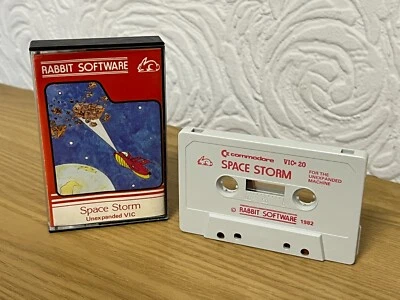 Cassetta VIC 20 Rabbit Software Space Storm - Funzionante -👽👾Idea Regalo Retro👾👽 - Immagine 1 di 4