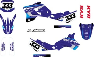 Custom sticker kit kit to fit YAMAHA YZ 80 1993 - 2001 TORNADO style graphics - Picture 1 of 4