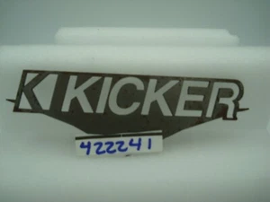 KICKER METAL LOGO 7INCH BY 2.5INCH CUTOUT 7"X2.5" - Picture 1 of 3