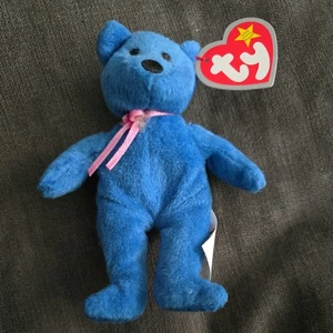 McDonalds 2005 TY Spielzeug "Ryan der königsblaue Bär" - Bild 1 von 3