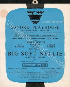 Bob Grant (On the Buses) - Big Soft Nellie 1961 Theatre Poster James Booth - Picture 1 of 1