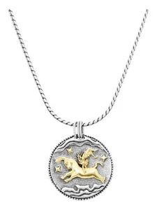 Konstantino Taurus Carved Zodiac Pendant and Chain MEKJ634-130 MSRP $1365 - Picture 1 of 5
