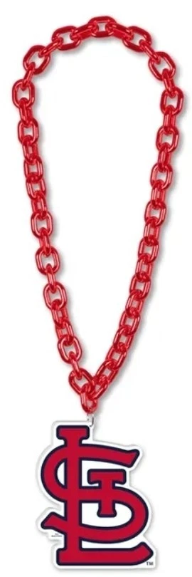St. Louis Cardinals Jumbo Big Fan Chain Necklace Foam Emblem - Image 1 of 1