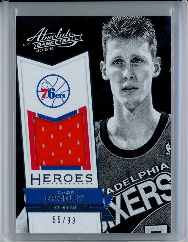 2015-16 Panini Absolute Heroes Materials Shawn Bradley Jersey Card /99 - Image 1 of 1
