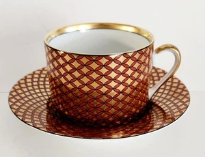 Vintage Fitz & Floyd "Cherbourg" Teetasse & Untertasse #445 Fine Porcelain Japan - Bild 1 von 10