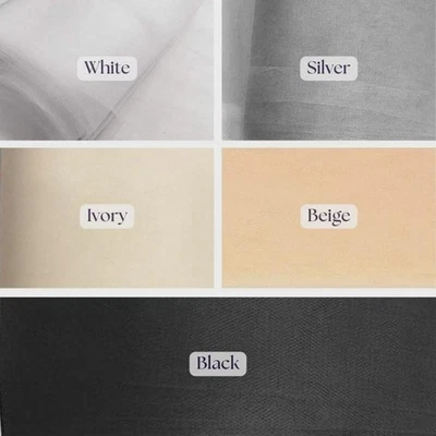 Perno de tela de tul 54" x 40 yardas - Red transparente para boda / manualidades hágalo usted mismo Foto 1 de 4