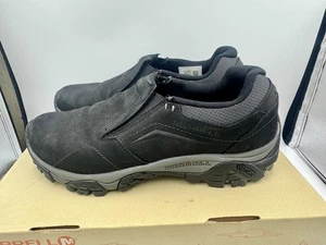 Zapatos de senderismo Merrell Moab Adventure sin usar, en caja, para hombre talla 10 negros sin cordones J91833 - Imagen 1 de 9