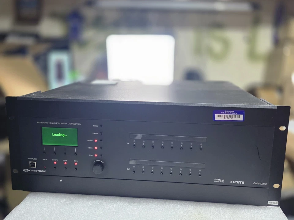 Crestron DM-MD8X8 High Definition Digital Media Distribution Switcher 8 Cards - Image 1 of 4