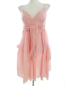 Morgan  Size 40 Pink Knee-Length Ball Gown Evening Dress Cotton 100% Sleeveless  - Picture 1 of 5
