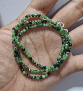 Naturale Ematite Collana Vitality & Coraggio Pietra Fatto a Mano Gioielli - Foto 1 di 7