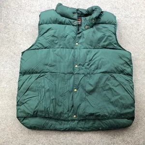 LL Bean Outdoors Vest Mens Extra Large Tall Green Puffer Down Insulated Winter - Picture 1 of 9