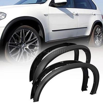 4Pcs Wheel Fender Flares For BMW X5 F15 2014-2018 Wheel Arch Side Molding Trim Foto 1 de 4
