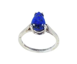 Antique Blue Gold Lapis Lazuli + Silver Ring: Ancient Roman Sapphire Pliny Elder - Picture 1 of 10