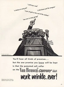 1952 Van Heusen: Hear All Kinds of Promises Vintage Print Ad - Picture 1 of 1