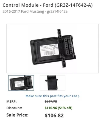 18-23 Genuine Ford Mustang Smart Data Link Computer Control Module JR3Z-14F642-A - Image 1 of 4