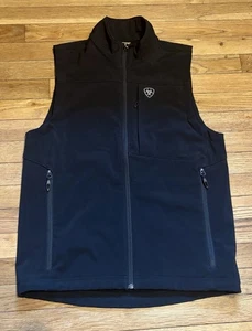 Ariat Vest Mens Small Black Vernon 2.0 Softshell Wind Water Resistant Outdoor - Picture 1 of 6